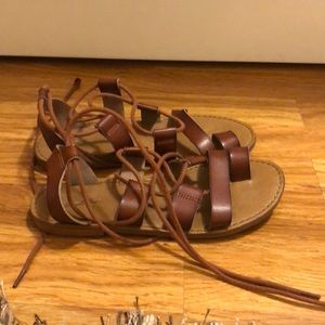 Lace up sandals